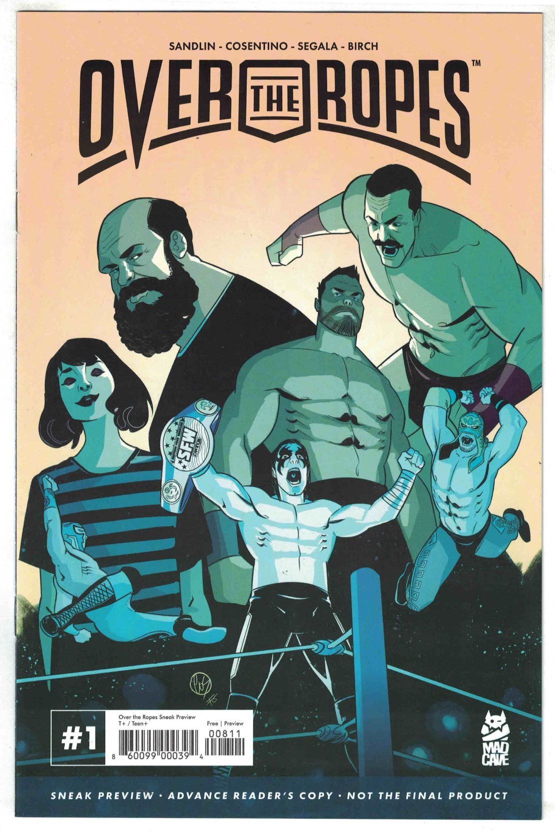 Over The Ropes # 1 (Mad Cave 2019) Sneak Peek Variant Cover