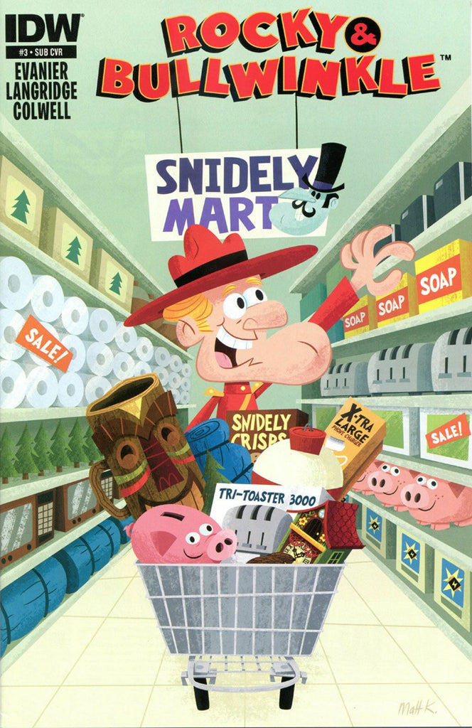 Rocky and Bullwinkle # 3 - Subscription Variant Cover (IDW Comics 2014)