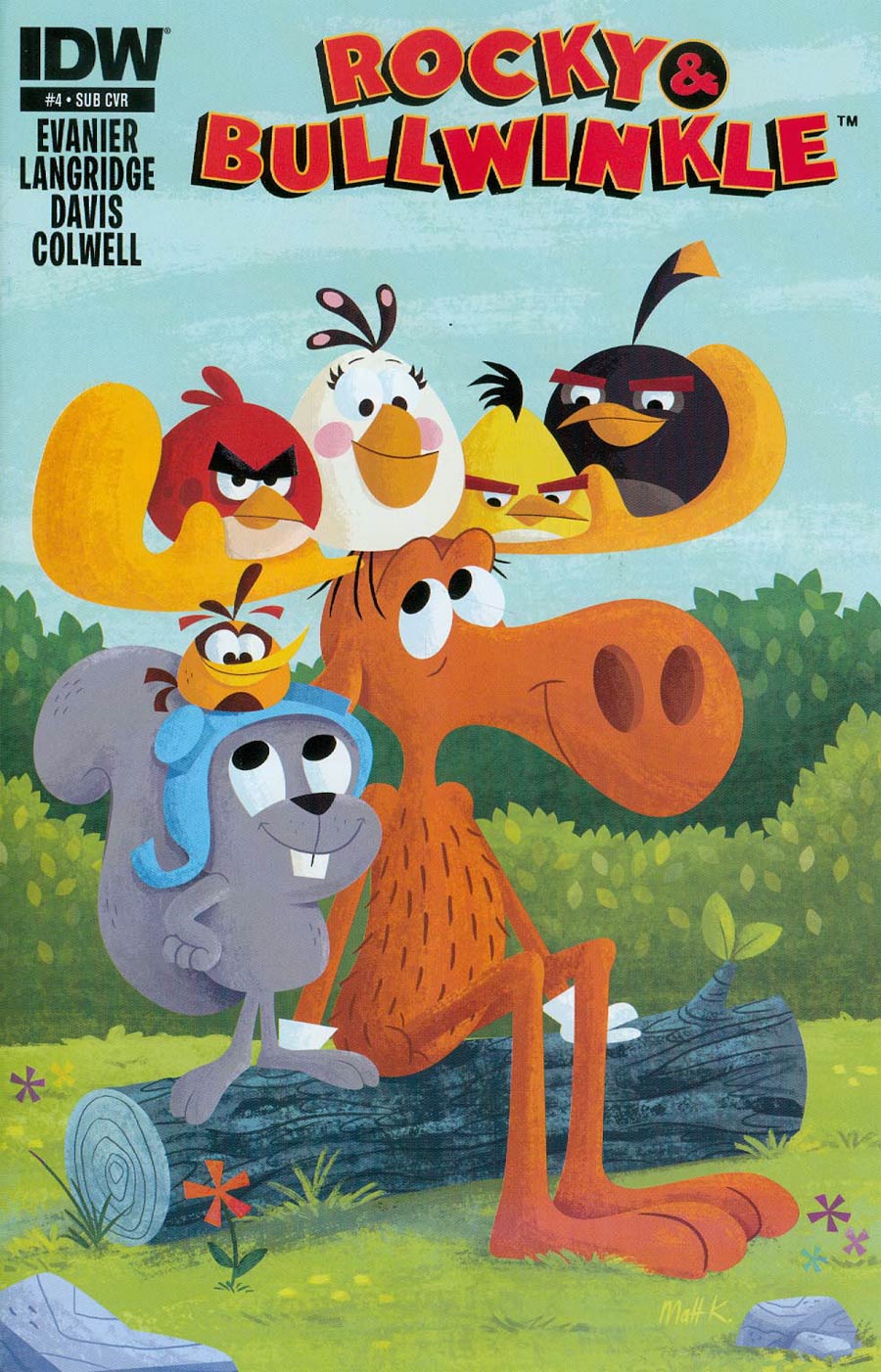 Rocky and Bullwinkle # 4 - Subscription Variant Cover (IDW Comics 2014)