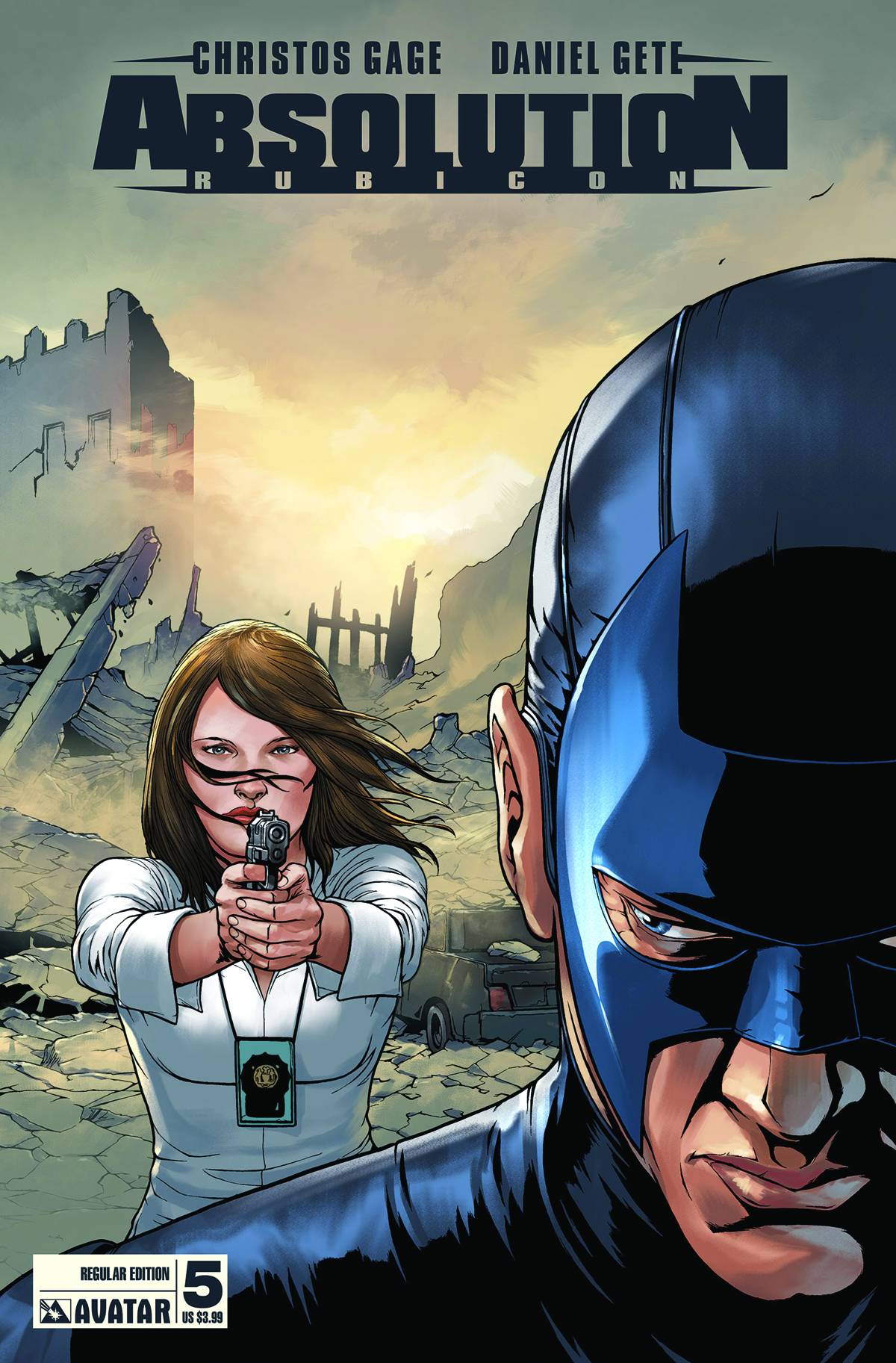 Absolution: Rubicon # 5 (Avatar Comics 2013) Daniel Gete Wraparound Variant Cover