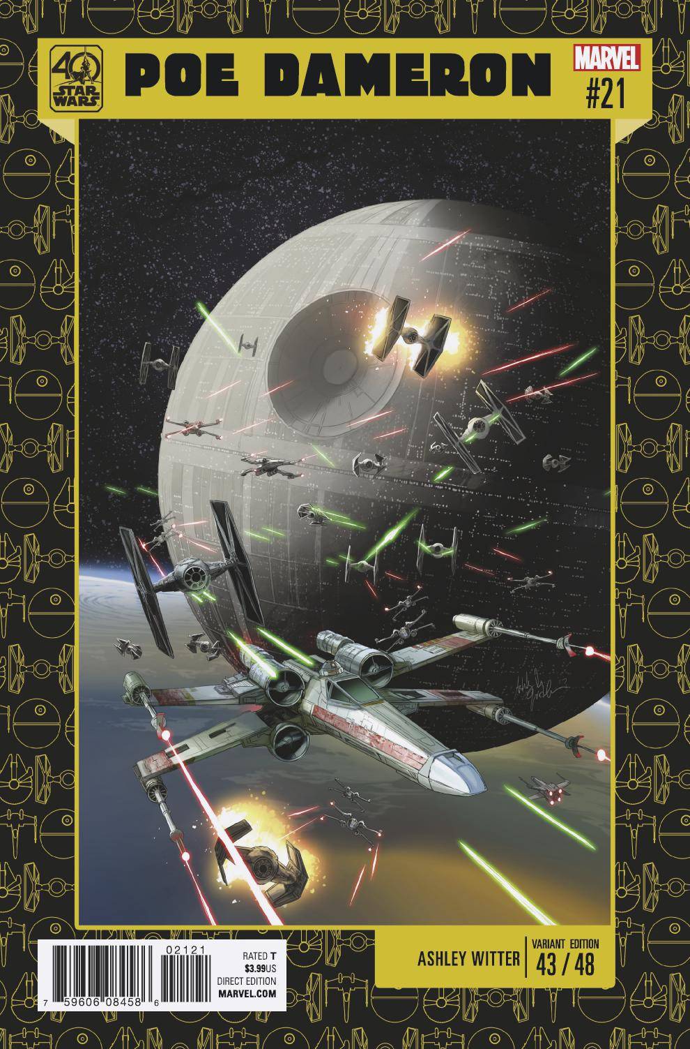 Star Wars: Poe Dameron # 21 (Marvel Comics 2017) 40th Anniversary Variant