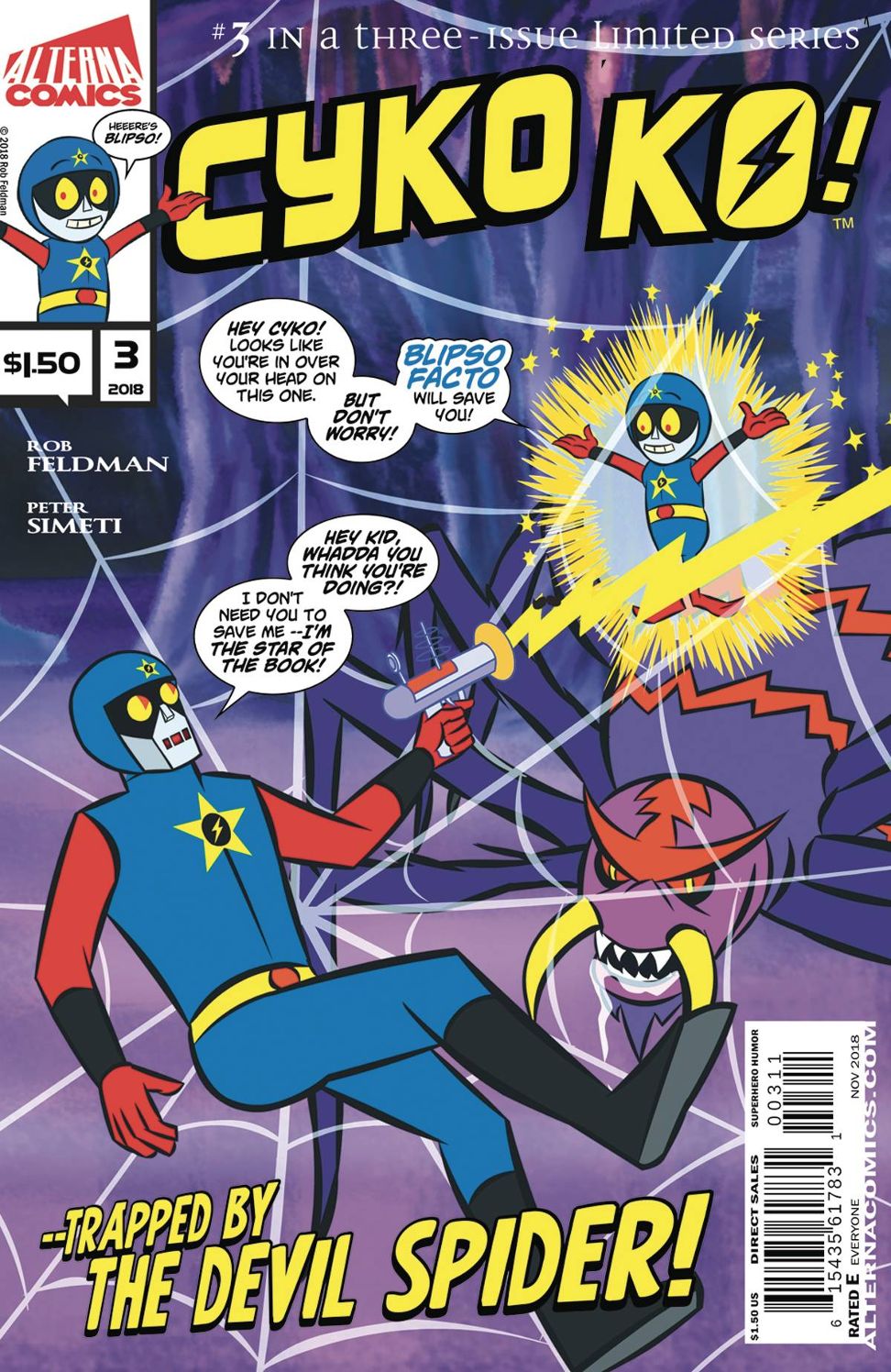 Cyko KO #  3 of 3 (Alterna Comics 2018)