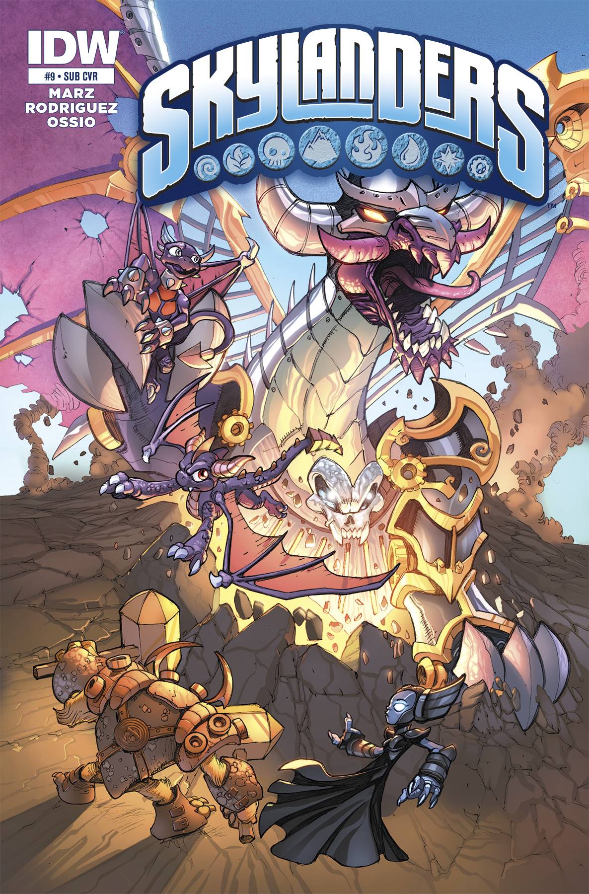 Skylanders # 9 - Subscription Variant Cover (IDW Comics 2015)
