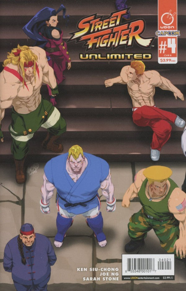 Street Fighter Unlimited # 4 (Udon Comic Book, 2016) Cover B Jeffrey 'Chamba' Cruz Ultra Jam Connecting Variant