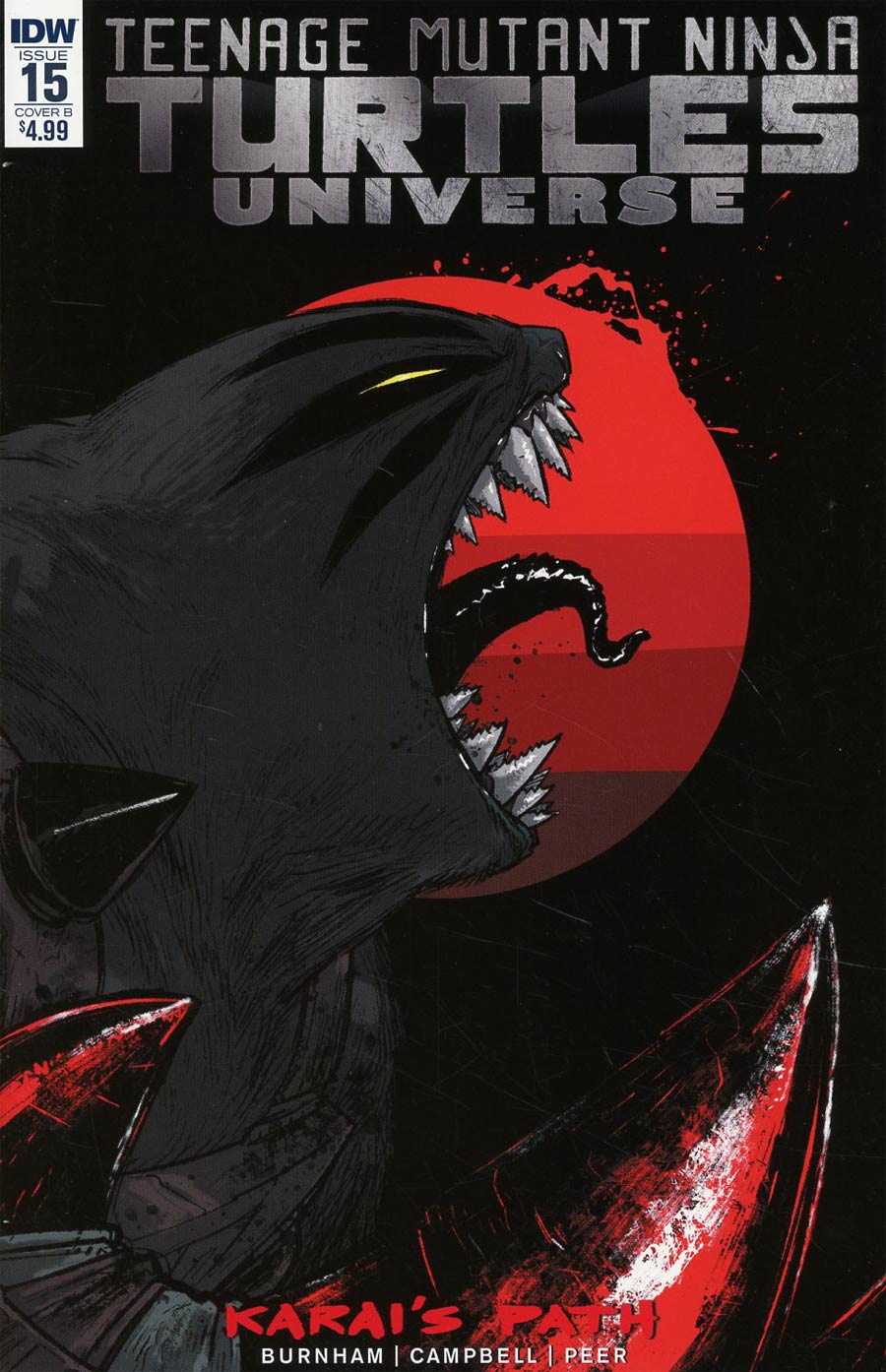 TMNT Universe # 15 (IDW Comics 2017) Variant Cover B