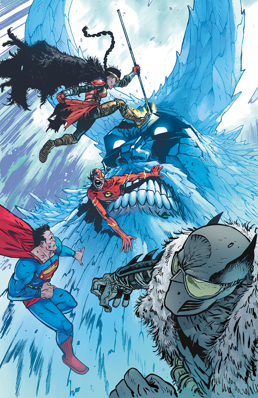 Justice League: Endless Winter # 2 (DC Comics 2020) Daniel Warren Cover B