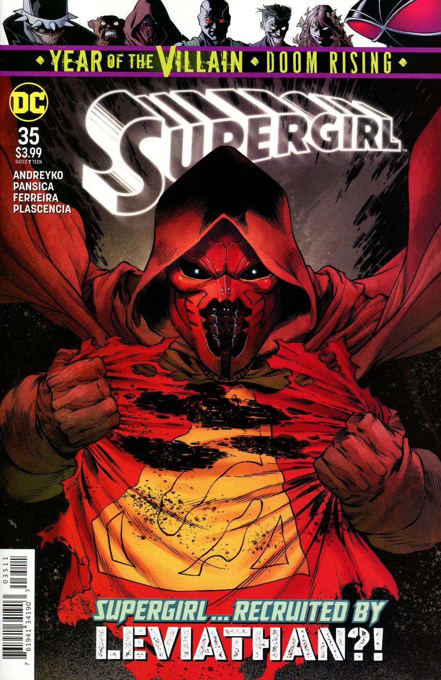 Supergirl: Year of the Villain - Doom Rising # 35 (DC Comics 2019) Main Cover