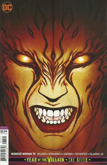 Wonder Woman # 75 (DC 2019) Jenny Frison Variant Cover
