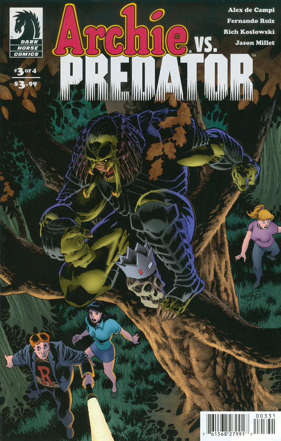 Archie Vs. Predator # 3 of 4 (Dark Horse Comics 2015) Jones Variant